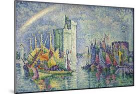 Rainbow at the Port of La Rochelle; Arc-En-Ciel, La Rochelle, Le Port, 1912-Paul Signac-Mounted Giclee Print