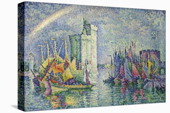 Rainbow at the Port of La Rochelle; Arc-En-Ciel, La Rochelle, Le Port, 1912-Paul Signac-Stretched Canvas