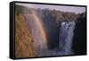 Rainbow at Victoria Falls-DLILLC-Framed Stretched Canvas