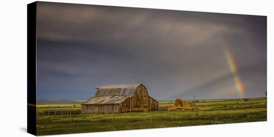 Rainbow Barn-Dan Ballard-Stretched Canvas