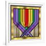 Rainbow Base-Art Deco Designs-Framed Giclee Print