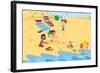 Rainbow Beach - Turtle-Rob McClurkan-Framed Giclee Print