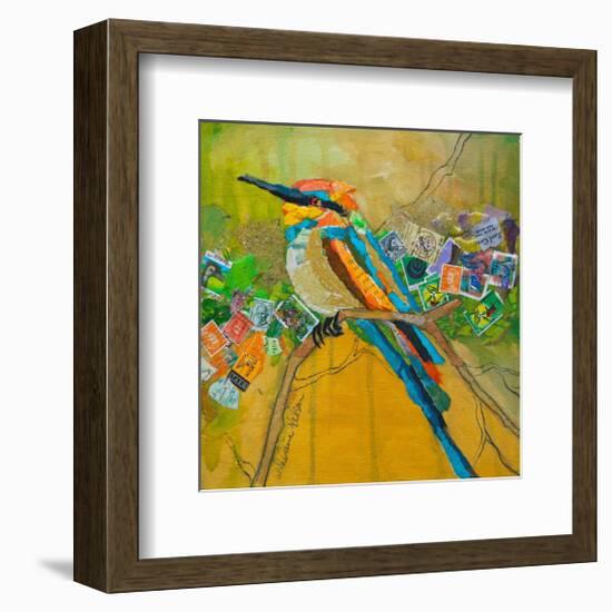 Rainbow Bee Eater-null-Framed Art Print