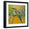 Rainbow Bee Eater-null-Framed Art Print