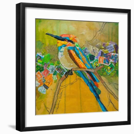 Rainbow Bee Eater-null-Framed Art Print