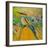 Rainbow Bee Eater-null-Framed Art Print