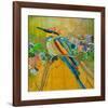 Rainbow Bee Eater-null-Framed Art Print