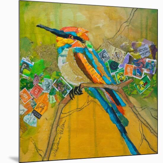 Rainbow Bee Eater-null-Mounted Art Print