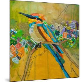 Rainbow Bee Eater-null-Mounted Art Print