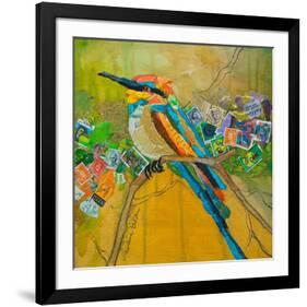 Rainbow Bee Eater-null-Framed Art Print