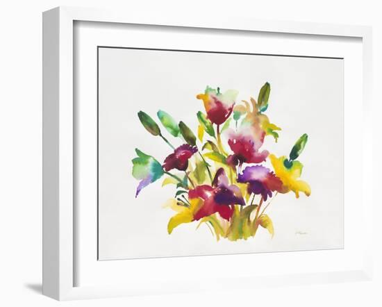 Rainbow Bouquet 2-Paulo Romero-Framed Art Print