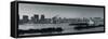 Rainbow Bridge and Tokyo Bay from Odaiba, Tokyo, Japan-Jon Arnold-Framed Stretched Canvas