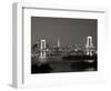 Rainbow Bridge and Tokyo Bay from Odaiba, Tokyo, Japan-Jon Arnold-Framed Photographic Print