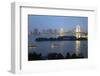 Rainbow Bridge from Odaiba, Tokyo, Japan, Asia-Stuart Black-Framed Photographic Print