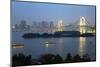 Rainbow Bridge from Odaiba, Tokyo, Japan, Asia-Stuart Black-Mounted Photographic Print