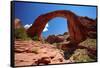 Rainbow Bridge, Lake Powell, Utah-George Oze-Framed Stretched Canvas