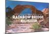 Rainbow Bridge National Monument, New Mexico - Rubber Stamp-Lantern Press-Mounted Art Print