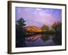 Rainbow Bridge Over Sheyenne River, Valley City, North Dakota, USA-Chuck Haney-Framed Photographic Print