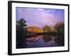 Rainbow Bridge Over Sheyenne River, Valley City, North Dakota, USA-Chuck Haney-Framed Photographic Print