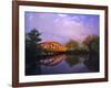 Rainbow Bridge Over Sheyenne River, Valley City, North Dakota, USA-Chuck Haney-Framed Photographic Print