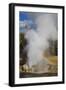 Rainbow Cast by Eruption of Riverside Geyser-Eleanor-Framed Photographic Print