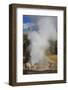 Rainbow Cast by Eruption of Riverside Geyser-Eleanor-Framed Photographic Print