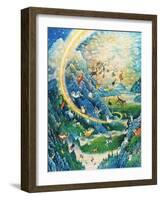 Rainbow Cat Creation-Bill Bell-Framed Giclee Print