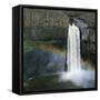 Rainbow Caused by Waterfall-Micha Pawlitzki-Framed Stretched Canvas