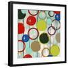 Rainbow Circles II-Yashna-Framed Art Print