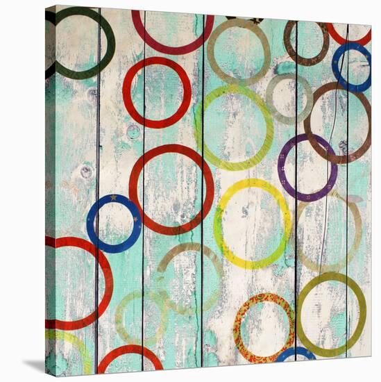 Rainbow Circles IV-Yashna-Stretched Canvas