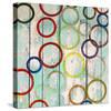 Rainbow Circles IV-Yashna-Stretched Canvas