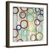 Rainbow Circles IV-Yashna-Framed Art Print