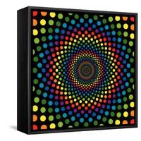 Rainbow Circles-adroach-Framed Stretched Canvas