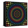 Rainbow Circles-adroach-Framed Stretched Canvas
