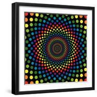 Rainbow Circles-adroach-Framed Art Print