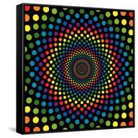 Rainbow Circles-adroach-Framed Stretched Canvas