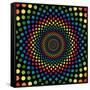 Rainbow Circles-adroach-Framed Stretched Canvas