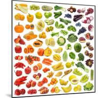 Rainbow Collection of Fruits and Vegetables-egal-Mounted Photographic Print