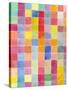 Rainbow Color Block 1-Beverly Dyer-Stretched Canvas