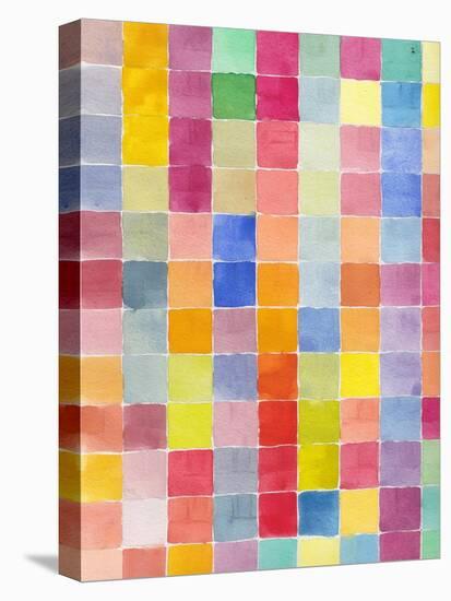 Rainbow Color Block 2-Beverly Dyer-Stretched Canvas