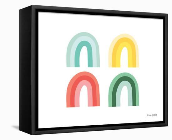 Rainbow Colors II-Ann Kelle-Framed Stretched Canvas