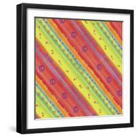 Rainbow Colors with Design-Maria Trad-Framed Giclee Print
