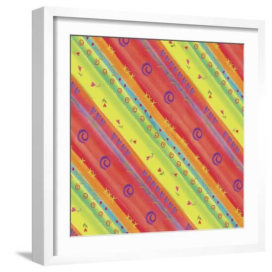 Rainbow Colors with Design-Maria Trad-Framed Giclee Print