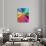 Rainbow Cross-Abstract Graffiti-Giclee Print displayed on a wall