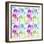 Rainbow CutieCorn Pattern-Sheena Pike Art And Illustration-Framed Giclee Print