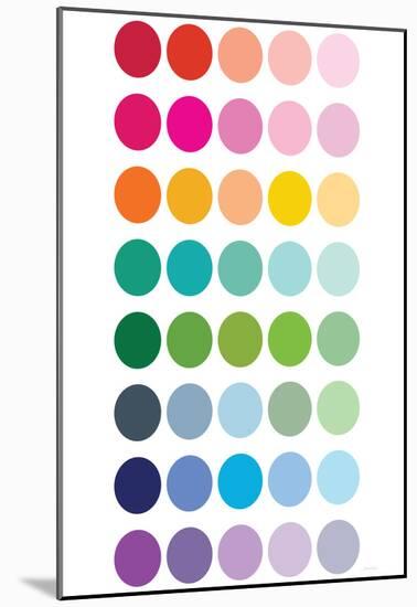 Rainbow Dots-Avalisa-Mounted Poster