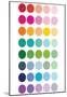 Rainbow Dots-Avalisa-Mounted Poster