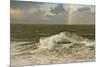 Rainbow, Early Morning, Seascape, Depoe Bay, Oregon, Usa-Michel Hersen-Mounted Photographic Print