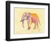 Rainbow Elephant-Beverly Dyer-Framed Art Print