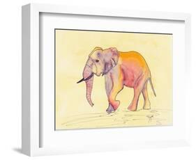 Rainbow Elephant-Beverly Dyer-Framed Art Print